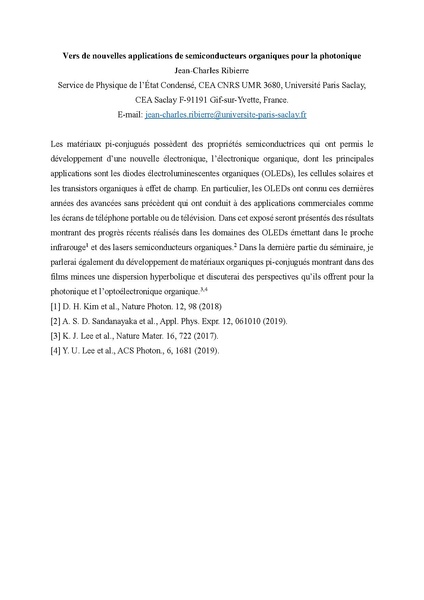Fichier:Abstract Séminaire JC-Ribierre 10Mars2022.pdf