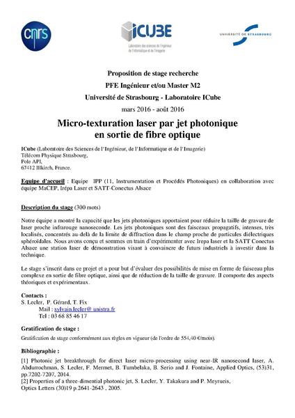Fichier:Proposition stage M2 IPP Lecler LaserJet.pdf